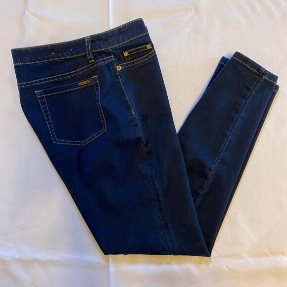 -Michael Kors Ava Super Skinny * Host Pick* Indigo Denim Blue Jeans Size 12P - Picture 1 of 9